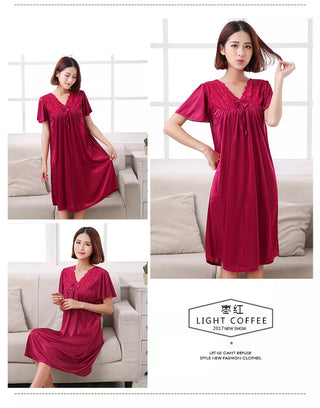 M-5XL Women Pijamas Night Dress Ladies Alodia Store