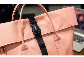 Women External USB Charge Backpack Nylon Rucksack ALODIA STORE