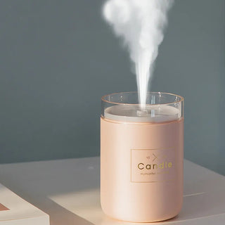 280ML Air Humidifier LED Candle Ultrasonic Cool Alodia Store