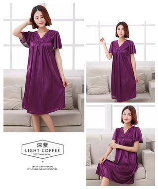M-5XL Women Pijamas Night Dress Ladies Alodia Store