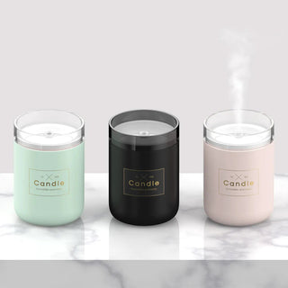 280ML Air Humidifier LED Candle Ultrasonic Cool Alodia Store
