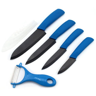FINDKING Top quality  Zirconia black blade 3" 4" 5" 6" inch + Peeler + covers ceramic knife set kitchen Paring Fruit  knife Alodia Store