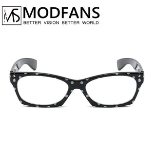 Women Reading Glasses Fashion Dot Design Cat Eye High Quanlity Resin Vintage Eyeglasses Presbyopic Glass Diopter 1 1.5 2 2.5 3 Alodia Store