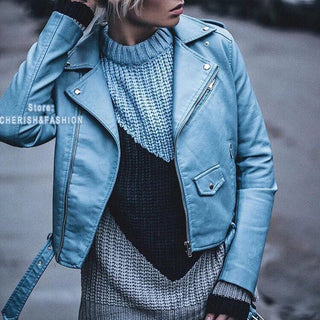 PU jacket Leather Alodia Store