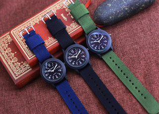Chaoyada Children Boys Girls 24hours Canvas Luminous Pointer Quartz Wristwatches Kids Students Military Waterproof Watches Alodia Store