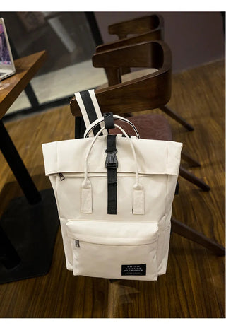 Women External USB Charge Backpack Nylon Rucksack ALODIA STORE