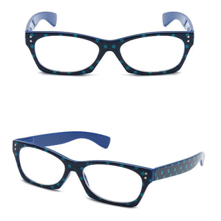 Women Reading Glasses Fashion Dot Design Cat Eye High Quanlity Resin Vintage Eyeglasses Presbyopic Glass Diopter 1 1.5 2 2.5 3 Alodia Store