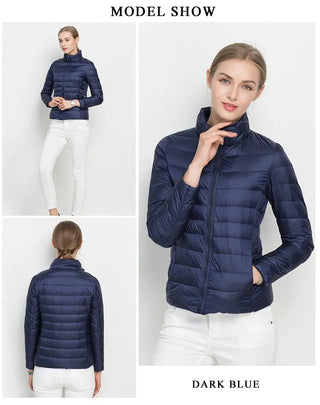 Women Winter Coat 2023 New Ultra Light White Duck Down Alodia Store