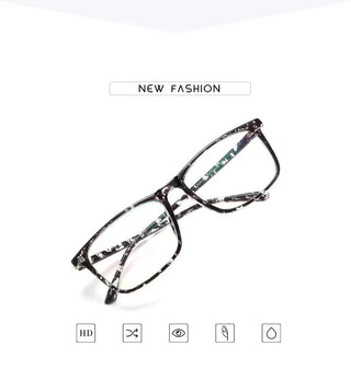 Chic Eyeglasses Retro Transparent Glasses Clear Fashion Eyeglasses Fake Optical Eye Glasses Frames Myopia Glass Spectacles HA-70 Alodia Store