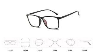 Chic Eyeglasses Retro Transparent Glasses Clear Fashion Eyeglasses Fake Optical Eye Glasses Frames Myopia Glass Spectacles HA-70 Alodia Store