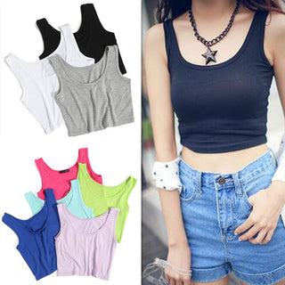 White Crop Tops Vest Tube Top 8Color alodia store