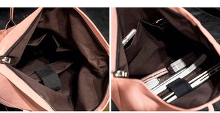 Women External USB Charge Backpack Nylon Rucksack ALODIA STORE