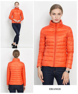 Women Winter Coat 2023 New Ultra Light White Duck Down Alodia Store