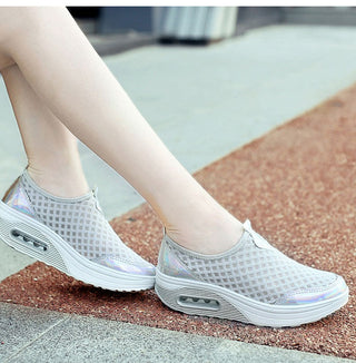 Women Casual Shoes Soft Bottom Walking Shoes Woman Air Mesh alodia store