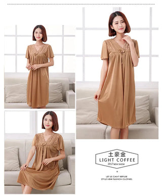 M-5XL Women Pijamas Night Dress Ladies Alodia Store