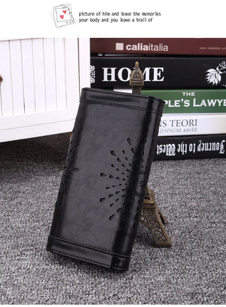 Leather handbag Practical Women Purses Vintage Long Wallets Alodia Store