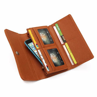 Leather handbag Practical Women Purses Vintage Long Wallets Alodia Store