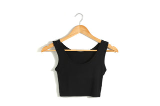 Summer Women Sexy Crop Tops Slim Short Women Sleeveless U Croptops Ladies Tank Tops Female Crop Tops Tube Vest 7 Colours alodia store