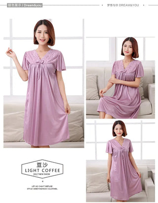 M-5XL Women Pijamas Night Dress Ladies Alodia Store