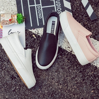 Women Sneakers Leather Shoes Sneakers Female New Fashion alodia store