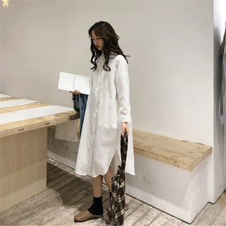 Cotton Women Blouse Shirt Dress Alodia Store