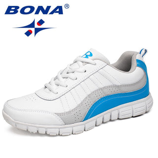 BONA New Hot Style Women Running Shoes Lace Up Athletic Shoes Outdoor Walking Jogging Shoes Comfortable Sneakers Free Shipping alodia store