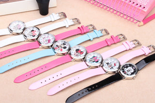 8 Candy Colors Fashion Colorful Watch Girls Children Cartoon Clock Mickey Cute Watches Lovely Relogio Kids Watches Men Reloj Alodia Store