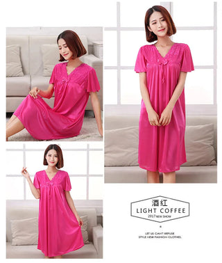M-5XL Women Pijamas Night Dress Ladies Alodia Store