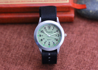 Chaoyada Children Boys Girls 24hours Canvas Luminous Pointer Quartz Wristwatches Kids Students Military Waterproof Watches Alodia Store