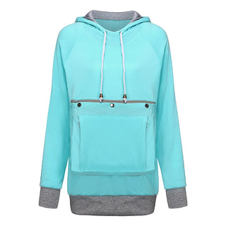 Cat Lovers Sweatshirt women Hoodies Kangaroo Dog Pet Paw Pullovers Cuddle Pouch Sweatshirt Pocket Animal Ear Hooded Dropshipping Alodia Store