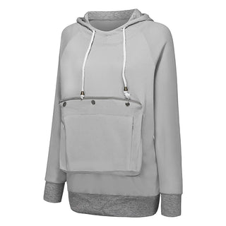 Cat Lovers Sweatshirt women Hoodies Kangaroo Dog Pet Paw Pullovers Cuddle Pouch Sweatshirt Pocket Animal Ear Hooded Dropshipping Alodia Store