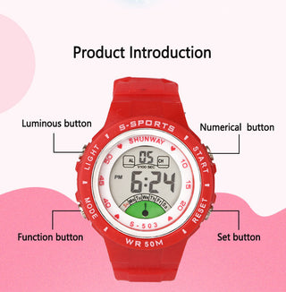 UTHAI CE02 Kids Children's Watch Electronic Quartz WristWatch for Boy Girl 50m Waterproof Student Sports Watches Colorful reloj Alodia Store