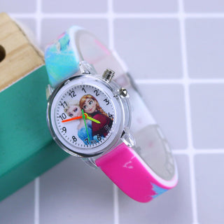 Disney Princess Elsa Kids Watches Girls Silicone Strap Alodia Store