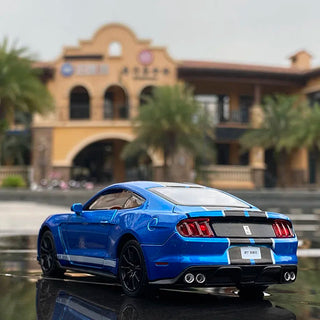 1:32 High Simulation Supercar Ford Mustang Shelby GT350 Car Model Alloy Pull Back Kid Toy Car 4 Open Door Children's Gifts GT500 Alodia Store