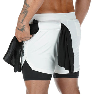 2023 Camo Running Shorts Men 2 In 1 Double-deck Quick Dry GYM Sport Shorts Fitness Jogging Workout Shorts Men Sports Short Pants Alodia Store