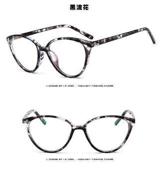 Fashion Women Cat Eye Eyeglasses Frame Men Optical Glasse Frame Retro Eyeglasses Computer Glasses Transparent glasses Alodia Store