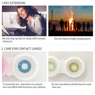 EYESHARE Eye Contacts 1pair YUCCA Series Gray Color Lenses Colored Contact Lens Beauty Eyes Cosmetic Eyecontact Contactlen Alodia Store