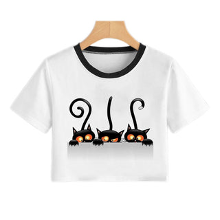 Summer Fashion Harajuku Sexy Tank Crop Top White alodia store