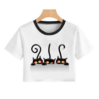 Summer Fashion Harajuku Sexy Tank Crop Top White alodia store