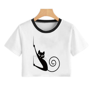 Summer Fashion Harajuku Sexy Tank Crop Top White alodia store