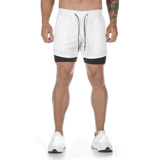 2023 Camo Running Shorts Men 2 In 1 Double-deck Quick Dry GYM Sport Shorts Fitness Jogging Workout Shorts Men Sports Short Pants Alodia Store
