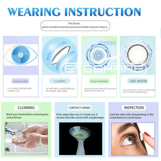 EYESHARE Eye Contacts 1pair YUCCA Series Gray Color Lenses Colored Contact Lens Beauty Eyes Cosmetic Eyecontact Contactlen Alodia Store
