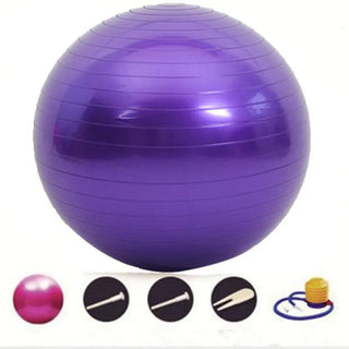 Yoga Ball Fitness Balls Sports Pilates Birthing Fitball Exercise Training Workout Massage Ball Gym ball 45cm Alodia Store