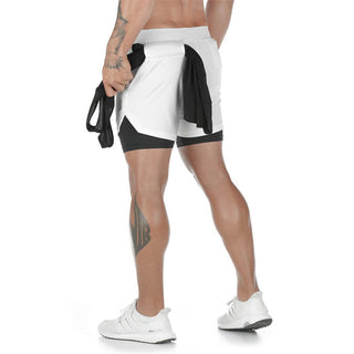 2023 Camo Running Shorts Men 2 In 1 Double-deck Quick Dry GYM Sport Shorts Fitness Jogging Workout Shorts Men Sports Short Pants Alodia Store