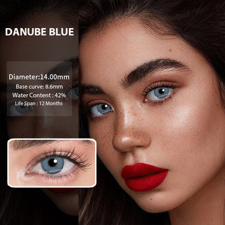 Bio-essence 1 Pair Colored Contact Lenses for Eyes Russian Girl Blue Lenses Monet Green Eye Lenses Big Eye Fashion Lenses Alodia Store