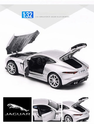 Jaguar F-type Sports Car Model Toy Simulation Sound Light Pull Back Alloy Die Cast Toys Vehicle For Boys Girls Alodia Store