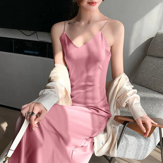 Sleeveless V-Neck Nightgowns Alodia Store