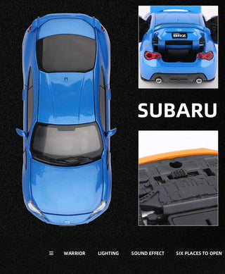 BRZ Alloy Sports Car Model Diecast Metal Simulation Toy Vehicles Car Model Sound Light Collection Childrens Toy Gift Alodia Store