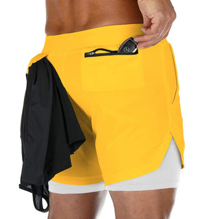 2023 Camo Running Shorts Men 2 In 1 Double-deck Quick Dry GYM Sport Shorts Fitness Jogging Workout Shorts Men Sports Short Pants Alodia Store