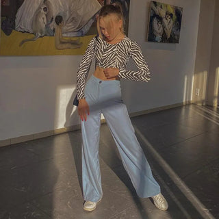 Sexy Backless Lace ups Pullover Tees Women Autumn Black O-neck Slim Longsleeve Short T-Shirt Alodia Store